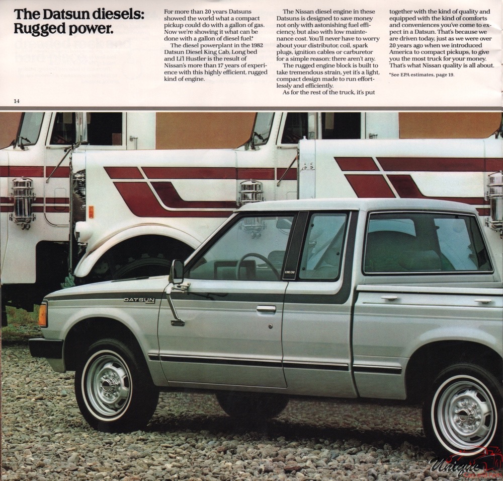 1982 Datsun Trucks Brochure Page 11